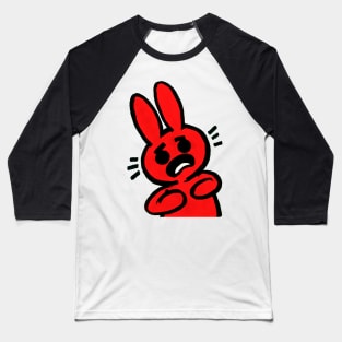 Scared Rabbit Baseball T-Shirt